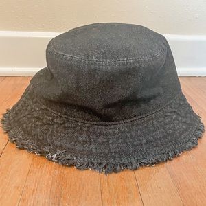 Black Denim Bucket Hat